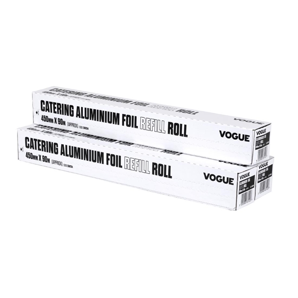 Vogue Aluminium Foil 90m fits Wrap450 Dispenser (3 Pack) Vogue Aluminium Foil 90m fits Wrap450 Dispenser (3 Pack)