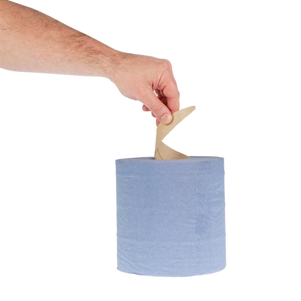 Jantex Centrefeed Blue Roll Paper Towels (6 Pack)