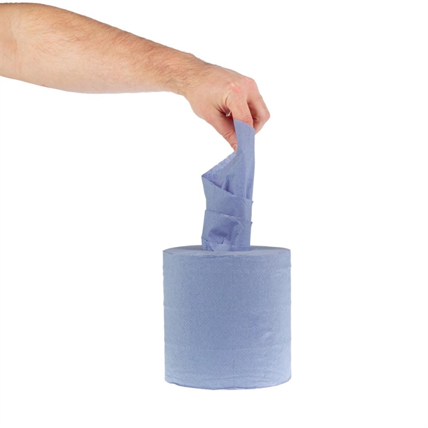 Jantex Centrefeed Blue Roll Paper Towels (6 Pack)