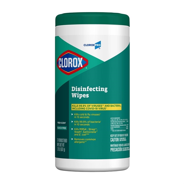 Clorox disinfecting wipes fresh scent 75ct