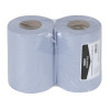 Nisbets Essentials Centrefeed Blue Rolls 2-Ply 320 Sheets (2 pack)