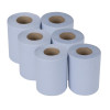 Nisbets Essentials Centrefeed Blue Rolls 2-Ply 320 Sheets (6 Pack) Nisbets Essentials Centrefeed Blue Rolls 2-Ply 320 Sheets (6 Pack)