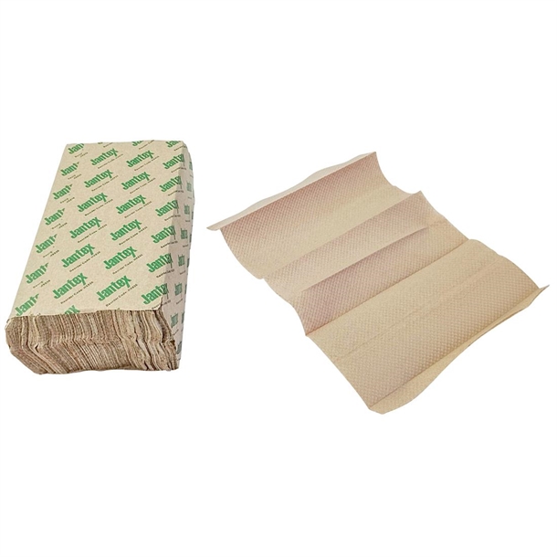 Jantex Green 100% Recycled C Fold Hand Towels 2ply (2250 Sheets) Jantex Green 100% Recycled C Fold Hand Towels 2ply (2250 Sheets)