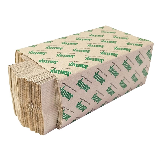 Jantex Green 100% Recycled C Fold Hand Towels 2ply (2250 Sheets) Jantex Green 100% Recycled C Fold Hand Towels 2ply (2250 Sheets)