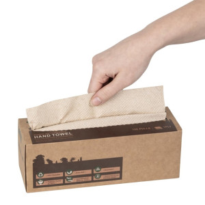 Jantex Green 100% Recycled 1ply Hand Towel 100 Sheets (36 Pack)