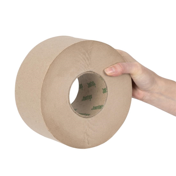 Jantex Green 100% Recycled Mini Jumbo Roll Refill 2ply - 150m (12 Pack)