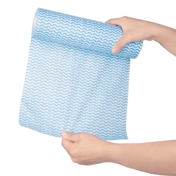 Jantex Non Woven Cloths Blue (Roll of 100 Sheets) Jantex Non Woven Cloths Blue (Roll of 100 Sheets)