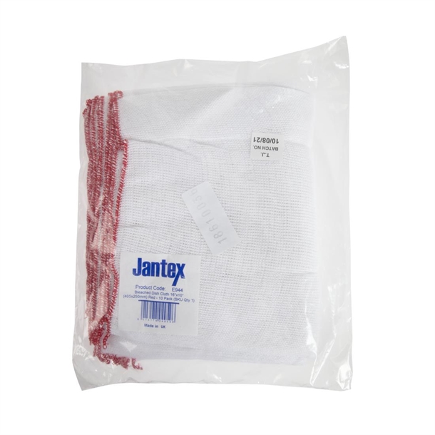 Jantex Dish Cloths Bleached 10 Pack Jantex Dish Cloths Bleached 10 Pack