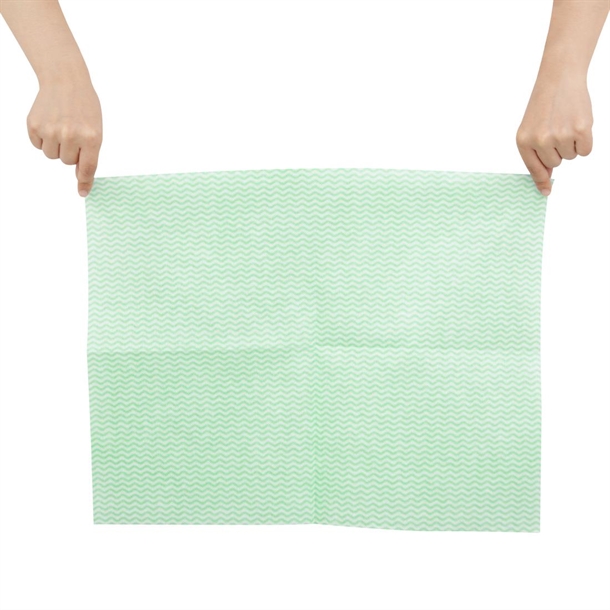 Jantex Heavy Duty Non-Woven Cloths Green (25 Pack)