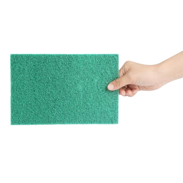 Jantex Green 100% Recycled Scouring Pads 228x152mm (10 pack)