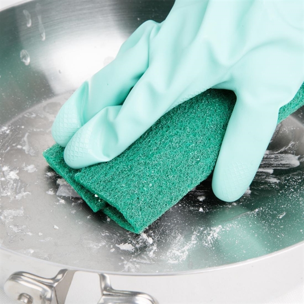Jantex Green 100% Recycled Scouring Pads 228x152mm (10 pack)