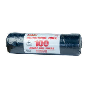 Glad jumbo bin liner roll 240ltr (100 Pack)