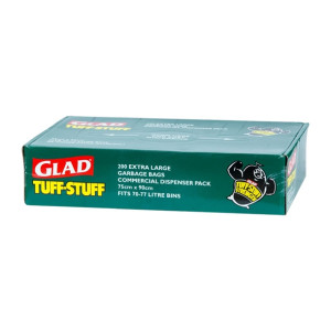Glad tuff stuff garbage bag dispenser XL 70-77ltr (200 Pack)