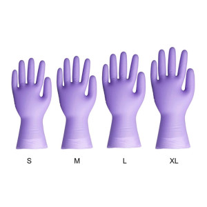Hygiplas Vinyl Purple Powder Free Glove XL - pack 100