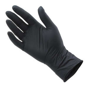 Bastion Progenics - Nitrile Ultra Soft Powder Free Gloves - Black - Pack 250