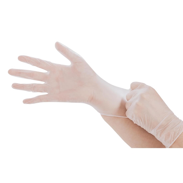 Bastion Progenics - Vinyl Powder Free Gloves - Clear - Pack 200