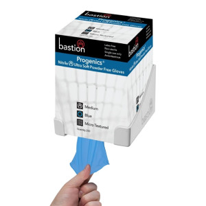 Bastion Progenics - Nitrile Ultra Soft Powder Free Gloves - Blue - Pack 250