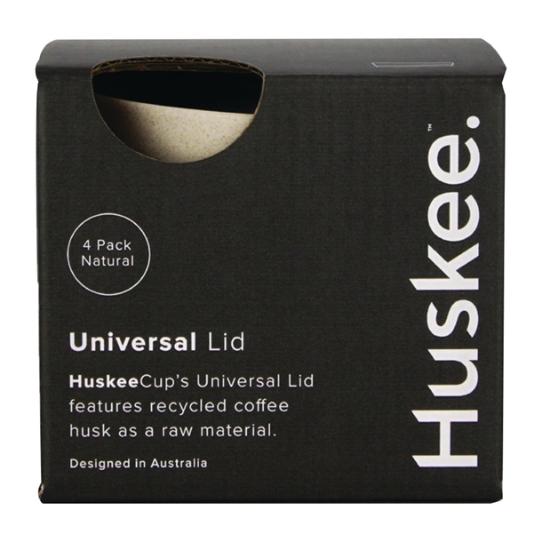 HuskeeCup Universal Lid Natural (4 Pack) HuskeeCup Universal Lid Natural (4 Pack)