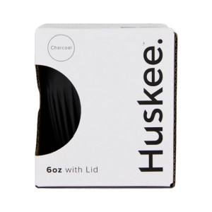 HuskeeCup Cup with Lid 228ml Charcoal (Single)