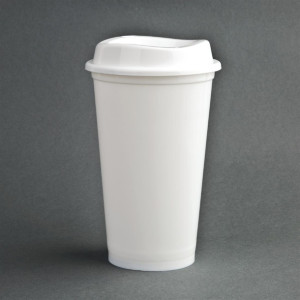 Olympia Polypropylene Reusable Coffee Cups 450ml (25 Pack)
