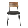 Furnlink Denver Black Vinyl/ Rustic Chair (2 Pack) Furnlink Denver Black Vinyl/ Rustic Chair (2 Pack)