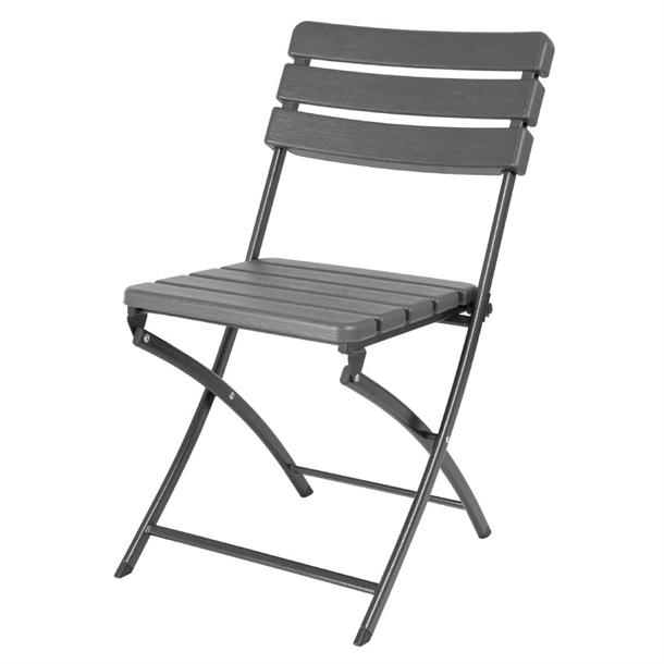 Bolero Folding Chairs Grey Wood Effect (2 Pack) Bolero Folding Chairs Grey Wood Effect (2 Pack)