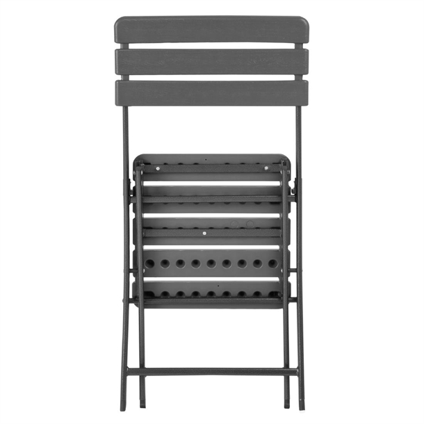 Bolero Folding Chairs Grey Wood Effect (2 Pack) Bolero Folding Chairs Grey Wood Effect (2 Pack)
