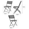 Bolero Folding Chairs Grey Wood Effect (2 Pack) Bolero Folding Chairs Grey Wood Effect (2 Pack)