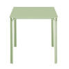 Bolero Adeline Steel Square Table 700mm Light Green