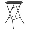 Bolero Folding HDPE Bar Table Wood Effect Black 800mm Bolero Folding HDPE Bar Table Wood Effect Black 800mm