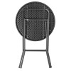 Bolero Folding HDPE Bar Table Wood Effect Black 800mm Bolero Folding HDPE Bar Table Wood Effect Black 800mm