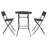 Bolero Folding HDPE Bar Table Wood Effect Black 800mm Bolero Folding HDPE Bar Table Wood Effect Black 800mm