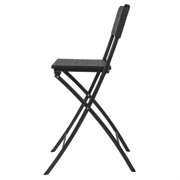 Bolero Folding Bar Chairs Black Wood Effect (2 Pack) Bolero Folding Bar Chairs Black Wood Effect (2 Pack)