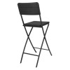 Bolero Folding Bar Chairs Black Wood Effect (2 Pack) Bolero Folding Bar Chairs Black Wood Effect (2 Pack)