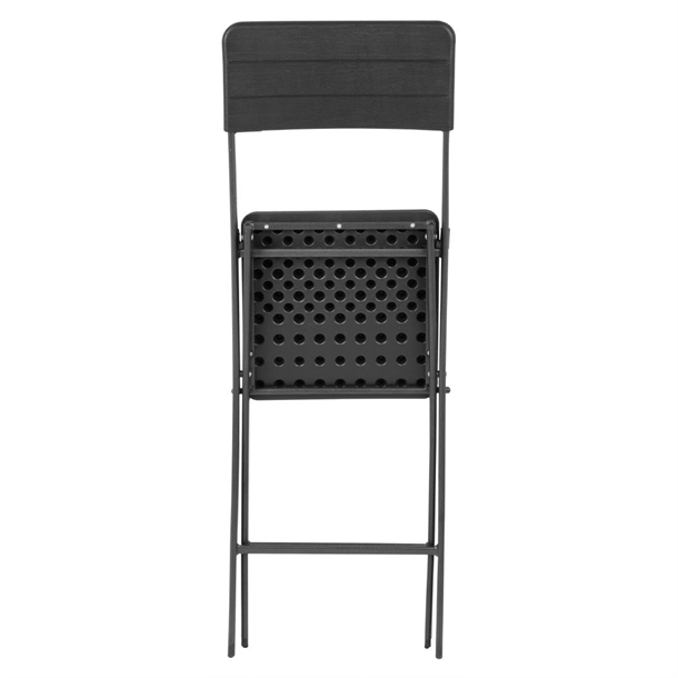 Bolero Folding Bar Chairs Black Wood Effect (2 Pack) Bolero Folding Bar Chairs Black Wood Effect (2 Pack)