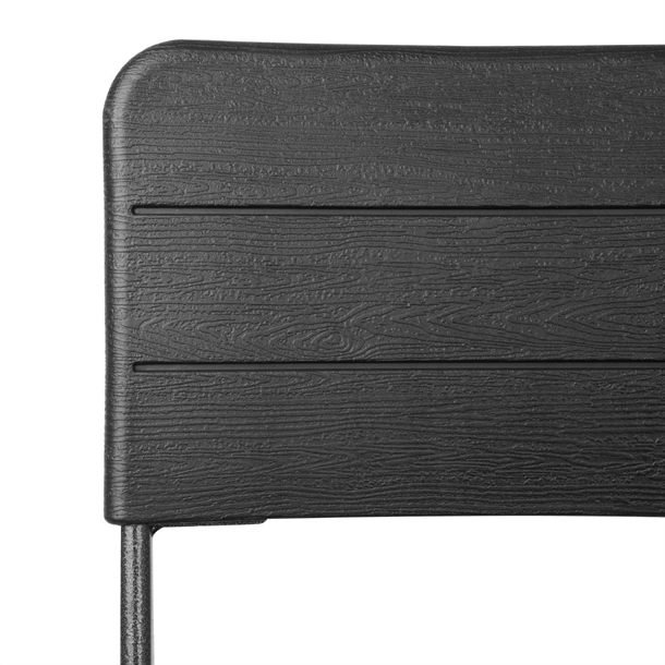Bolero Folding Bar Chairs Black Wood Effect (2 Pack) Bolero Folding Bar Chairs Black Wood Effect (2 Pack)