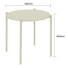 Bolero Perth Round Low Coffee Table Light Grey 450mm Bolero Perth Round Low Coffee Table Light Grey 450mm