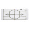 Bolero Rectangular Centre Folding Table 6ft White Bolero Rectangular Centre Folding Table 6ft White