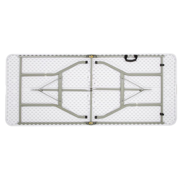 Bolero Rectangular Centre Folding Table 6ft White Bolero Rectangular Centre Folding Table 6ft White