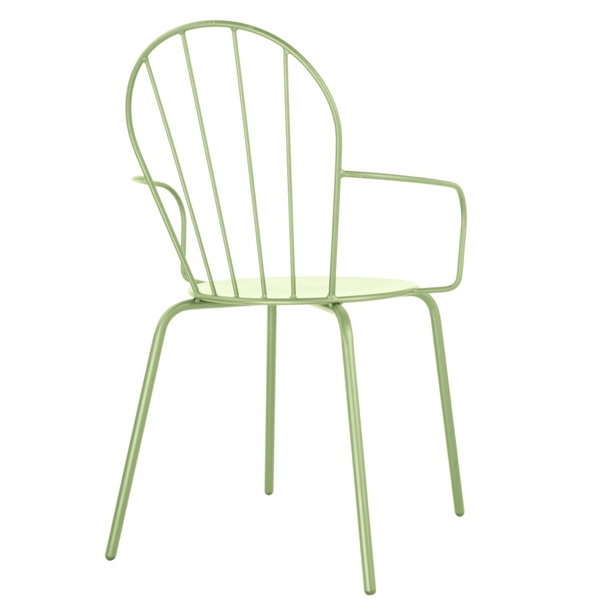 Bolero Adeline Arm Chair Light Green (4 Pack)