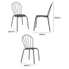 Bolero Adeline Side Chairs Slate Blue (4 Pack)
