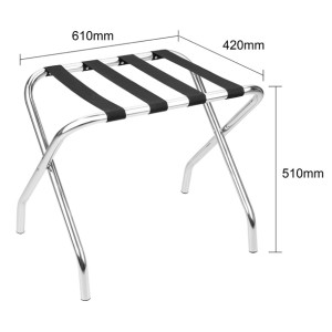 Bolero Stainless Steel Luggage Rack