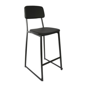 Furnlink Denver Black Vinyl Barstool (2 Pack)