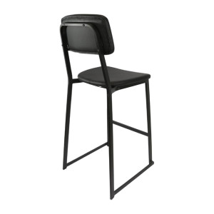 Furnlink Denver Black Vinyl Barstool (2 Pack)