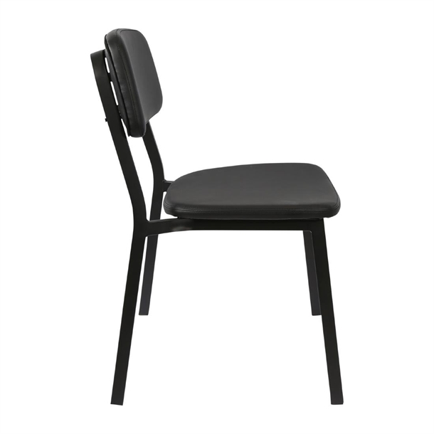 Furnlink Denver Black Vinyl Chair (2 Pack) Furnlink Denver Black Vinyl Chair (2 Pack)