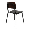 Furnlink Denver Black Vinyl/ Dark Natural Chair (2 Pack) Furnlink Denver Black Vinyl/ Dark Natural Chair (2 Pack)