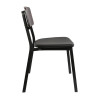 Furnlink Denver Black Vinyl/ Dark Natural Chair (2 Pack) Furnlink Denver Black Vinyl/ Dark Natural Chair (2 Pack)