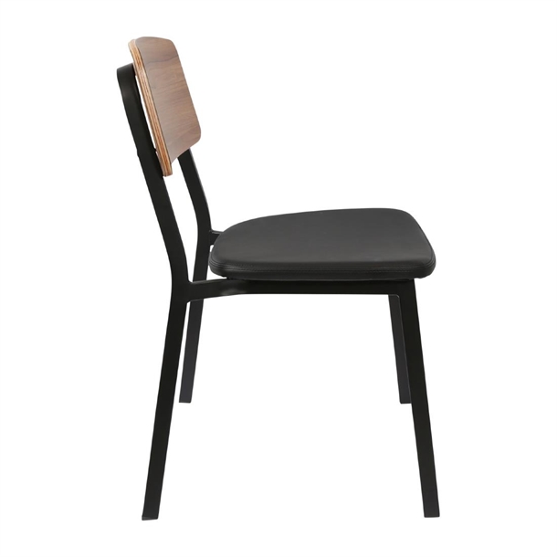 Furnlink Denver Black Vinyl/ Natural Chair (2 Pack) Furnlink Denver Black Vinyl/ Natural Chair (2 Pack)