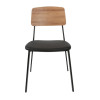 Furnlink Denver Black Vinyl/ Natural Chair (2 Pack) Furnlink Denver Black Vinyl/ Natural Chair (2 Pack)