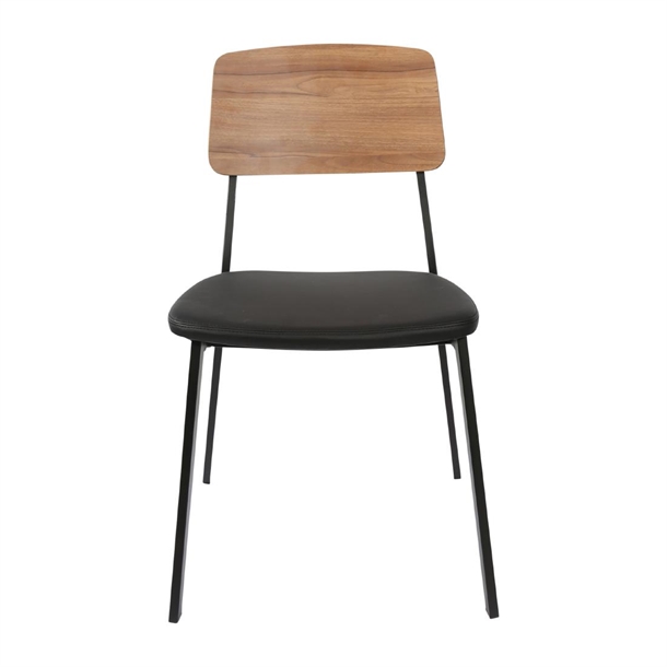 Furnlink Denver Black Vinyl/ Natural Chair (2 Pack) Furnlink Denver Black Vinyl/ Natural Chair (2 Pack)